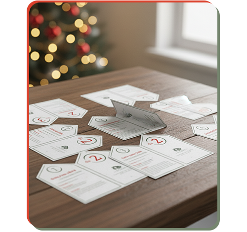 Cards de Atividades Natal em Família